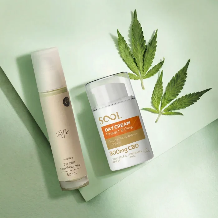 BioBloom Vitalize БИО CBD крем за лице и SOOL дневен CBD крем 300 mg