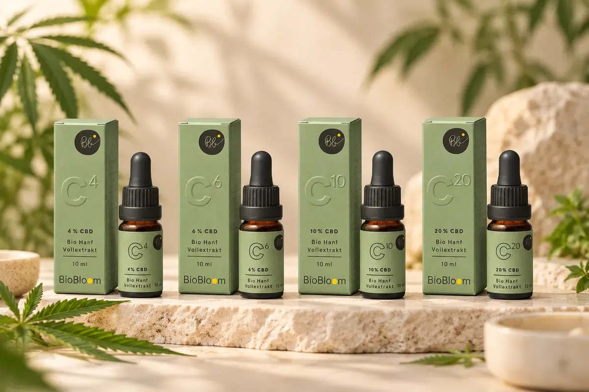 CBD масла BioBloom 4%, 6%, 10% и 20% – различни концентрации